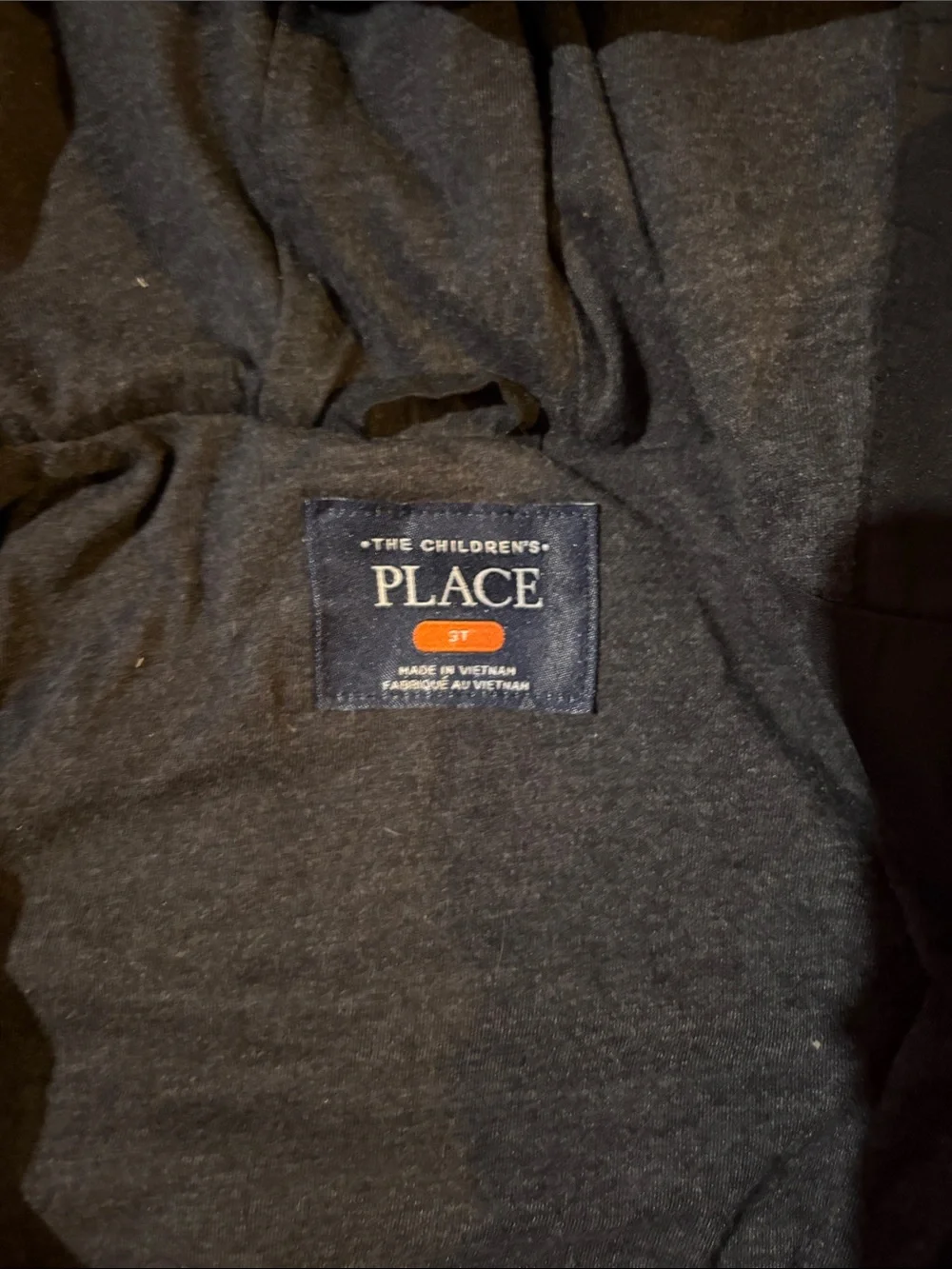 The Children's Place Black Hooded Windbreaker Jacket 3T